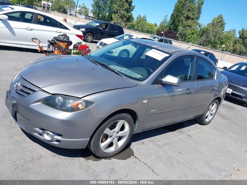 2006 Mazda Mazda3 S VIN: JM1BK324261522748 Lot: 39594193