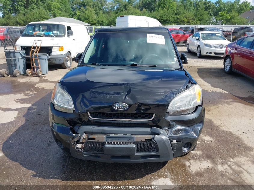 2011 Kia Soul + VIN: KNDJT2A26B7348662 Lot: 39594226