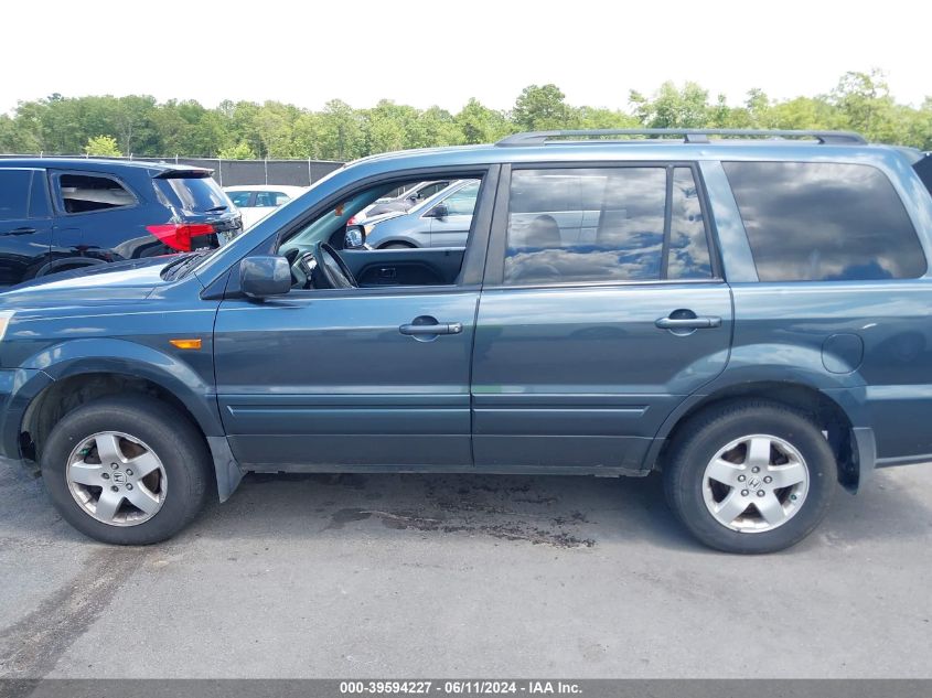 2006 Honda Pilot Ex-L VIN: 5FNYF18636B020608 Lot: 39594227