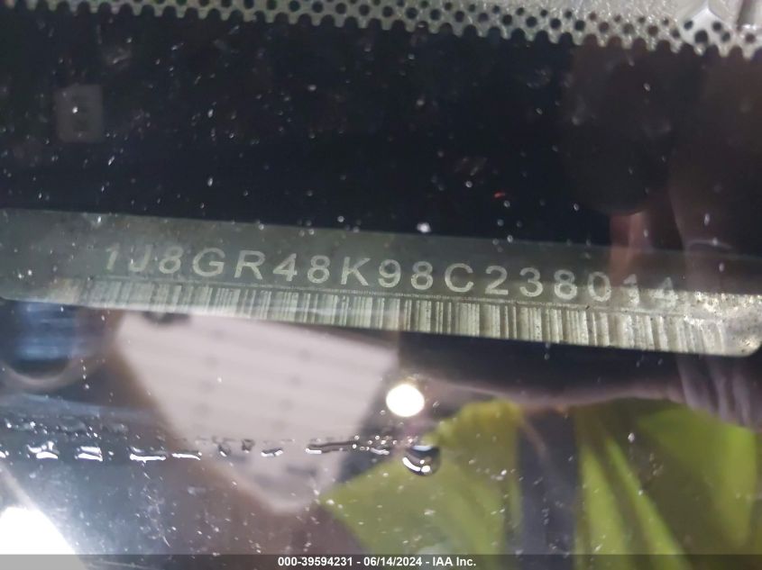 2008 Jeep Grand Cherokee Laredo VIN: 1J8GR48K98C238014 Lot: 39594231