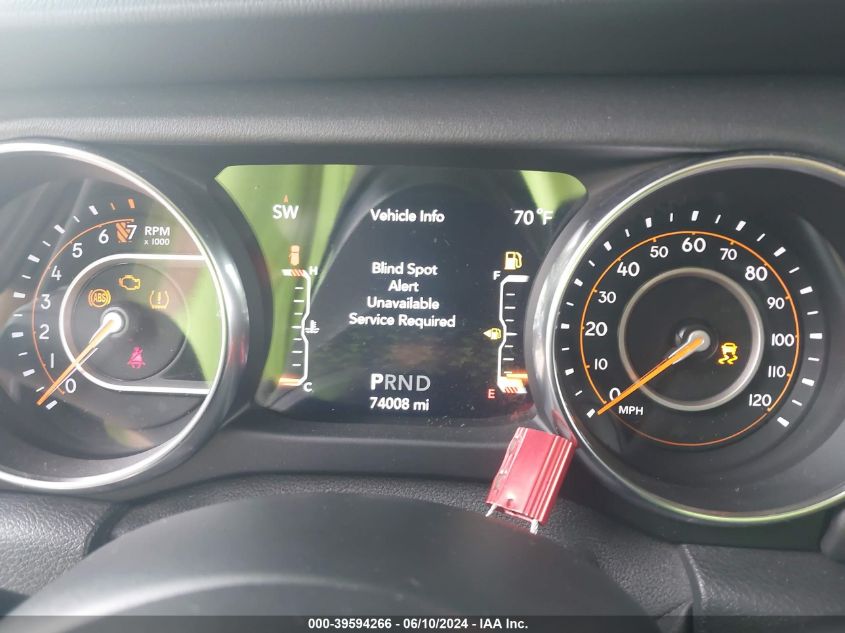 2019 Jeep Wrangler Unlimited Sahara 4X4 VIN: 1C4HJXEG4KW622051 Lot: 39594266