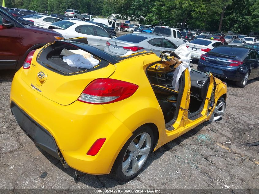 2012 Hyundai Veloster VIN: KMHTC6AD3CU065085 Lot: 39594278