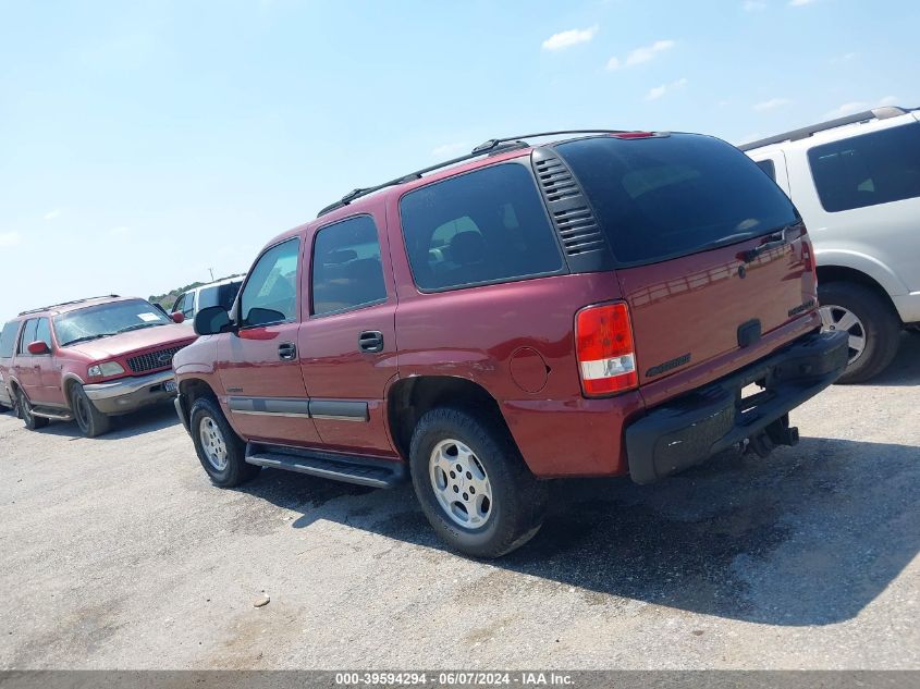 2003 Chevrolet Tahoe Ls VIN: 1GNEC13Z03R193951 Lot: 39594294