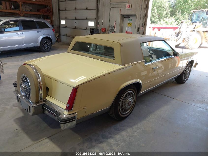 1985 Cadillac Eldorado VIN: 1G6EL5781FE647818 Lot: 39594326