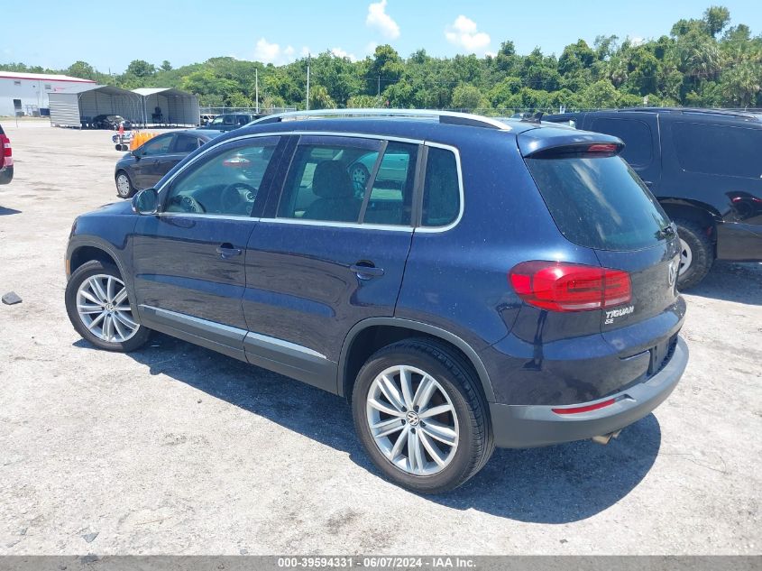 2016 Volkswagen Tiguan Se VIN: WVGAV7AX1GW590819 Lot: 39594331