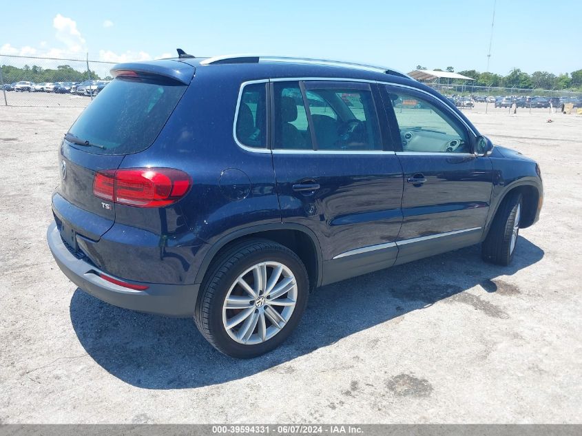 2016 Volkswagen Tiguan Se VIN: WVGAV7AX1GW590819 Lot: 39594331