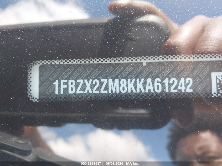 2019 Ford Transit-350 Xlt VIN: 1FBZX2ZM8KKA61242 Lot: 39594371