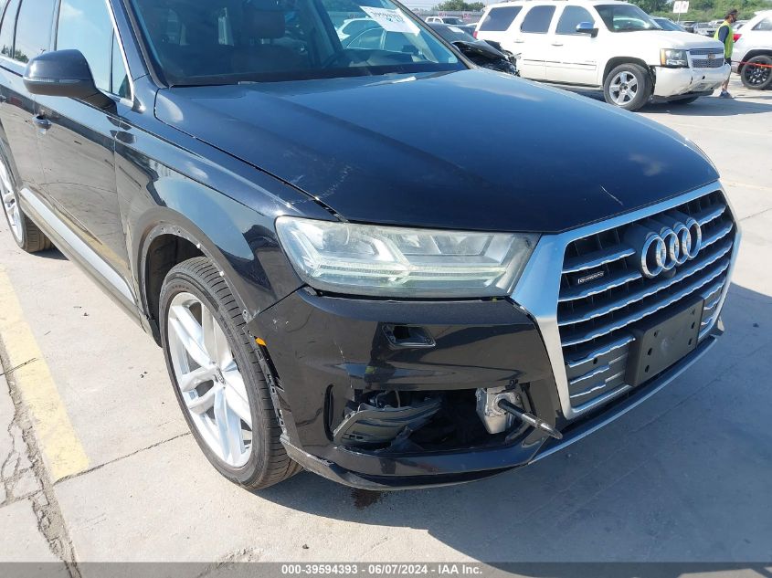 2017 Audi Q7 3.0T Premium VIN: WA1VABF75HD019760 Lot: 39594393