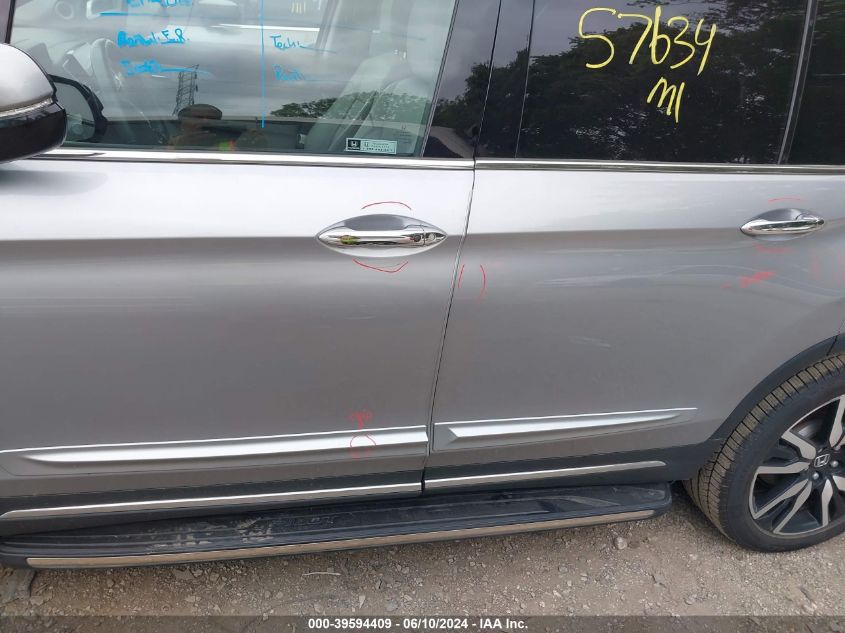 2019 Honda Pilot Elite VIN: 5FNYF6H09KB025444 Lot: 39594409