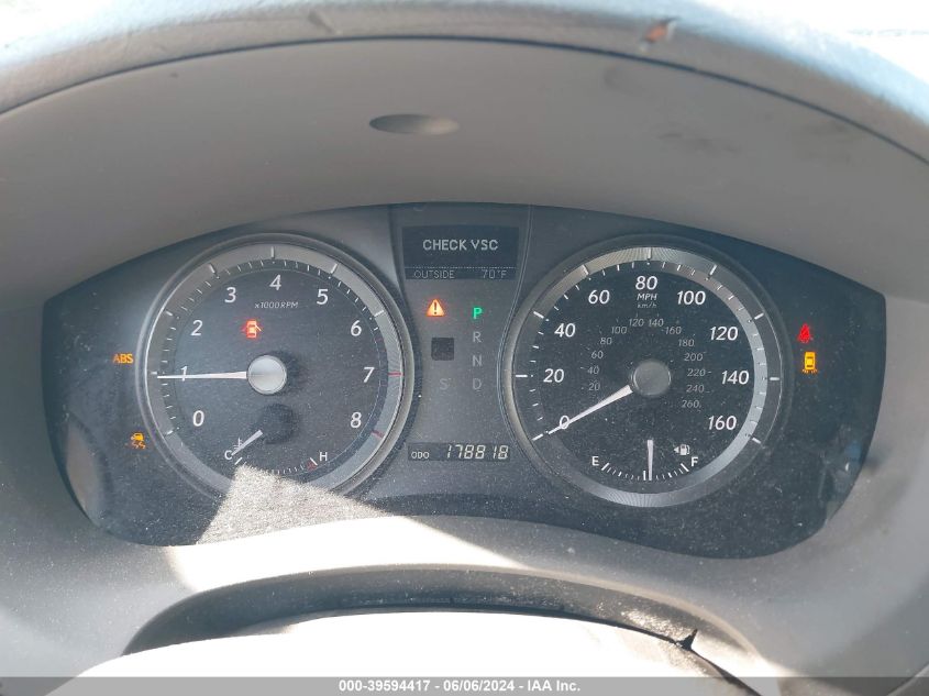 2007 Lexus Es 350 VIN: JTHBJ46GX72118152 Lot: 39594417