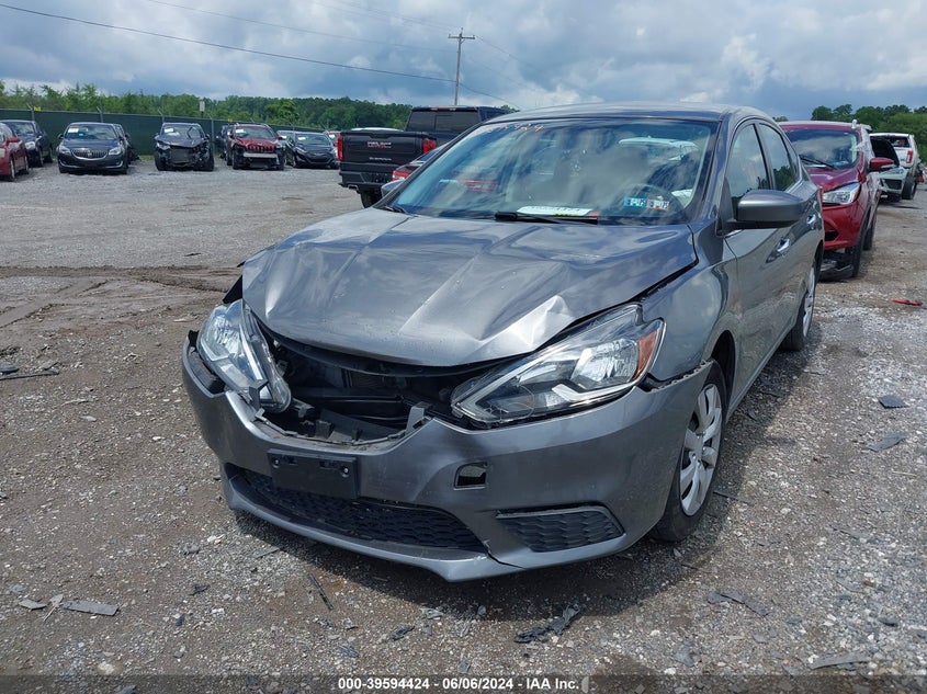 2016 Nissan Sentra Fe+ S/S/Sl/Sr/Sv VIN: 3N1AB7AP7GY261387 Lot: 39594424