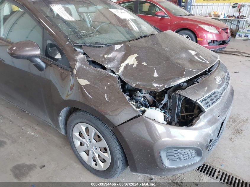 2013 Kia Rio Ex VIN: KNADN5A30D6245311 Lot: 39594466