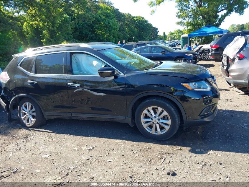 2014 Nissan Rogue Sv VIN: 5N1AT2MK2EC801176 Lot: 39594474