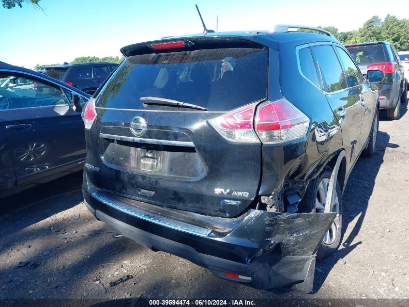 2014 Nissan Rogue Sv VIN: 5N1AT2MK2EC801176 Lot: 39594474