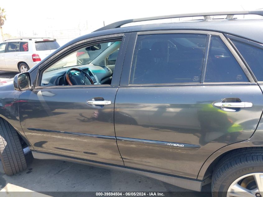 2008 Lexus Rx 400H VIN: JTJHW31UX82070087 Lot: 39594504
