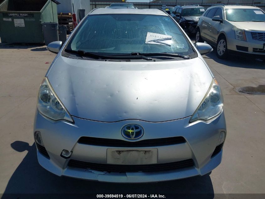 2012 Toyota Prius C Two VIN: JTDKDTB36C1502659 Lot: 39594519