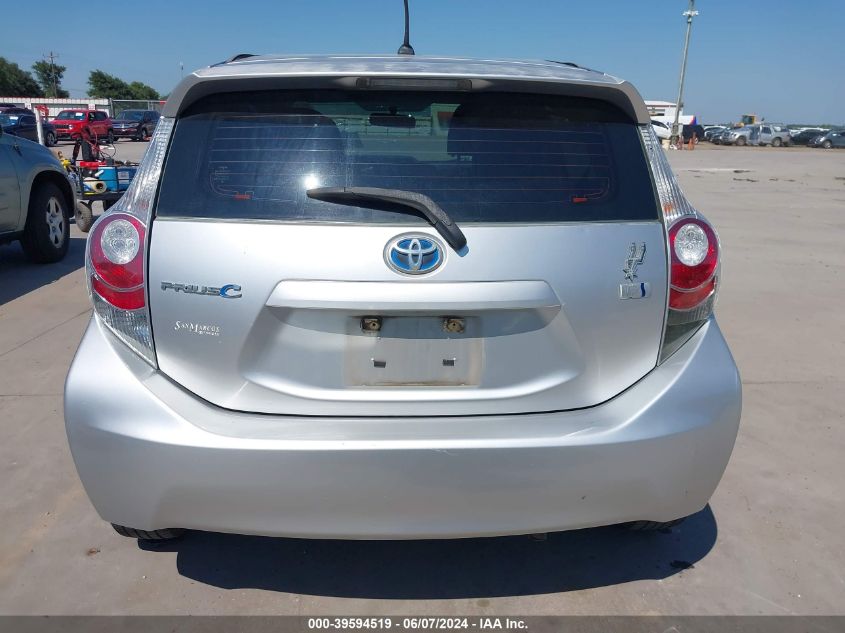 2012 Toyota Prius C Two VIN: JTDKDTB36C1502659 Lot: 39594519