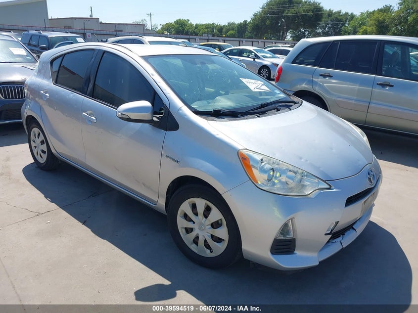 2012 Toyota Prius C Two VIN: JTDKDTB36C1502659 Lot: 39594519