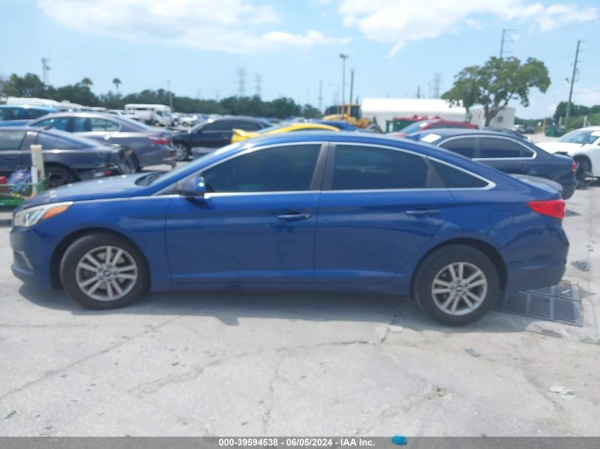 2016 Hyundai Sonata Se VIN: 5NPE24AF4GH381908 Lot: 39594538