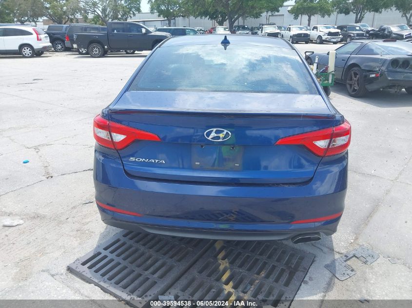 2016 Hyundai Sonata Se VIN: 5NPE24AF4GH381908 Lot: 39594538