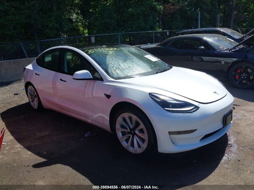 5YJ3E1EAXNF344756 2022 TESLA MODEL 3 - Image 1