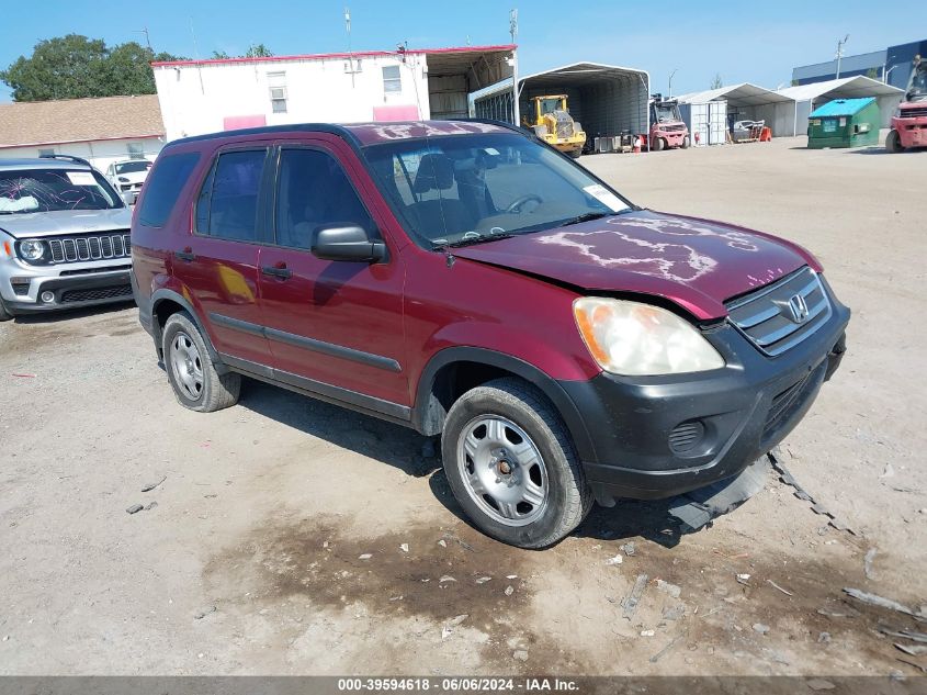 2006 Honda Cr-V Lx VIN: JHLRD68526C003412 Lot: 39594618