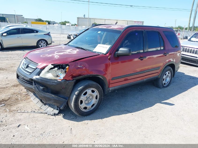 2006 Honda Cr-V Lx VIN: JHLRD68526C003412 Lot: 39594618