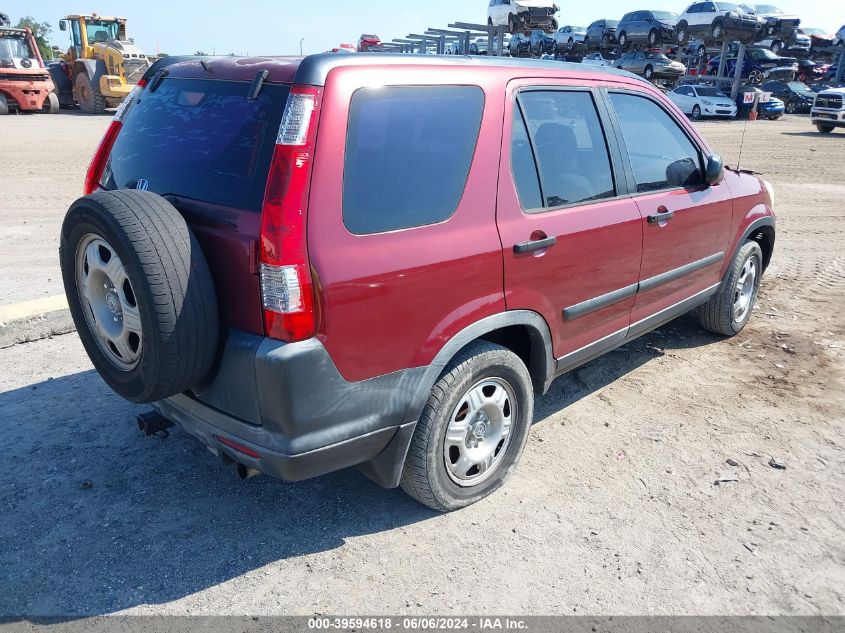 2006 Honda Cr-V Lx VIN: JHLRD68526C003412 Lot: 39594618