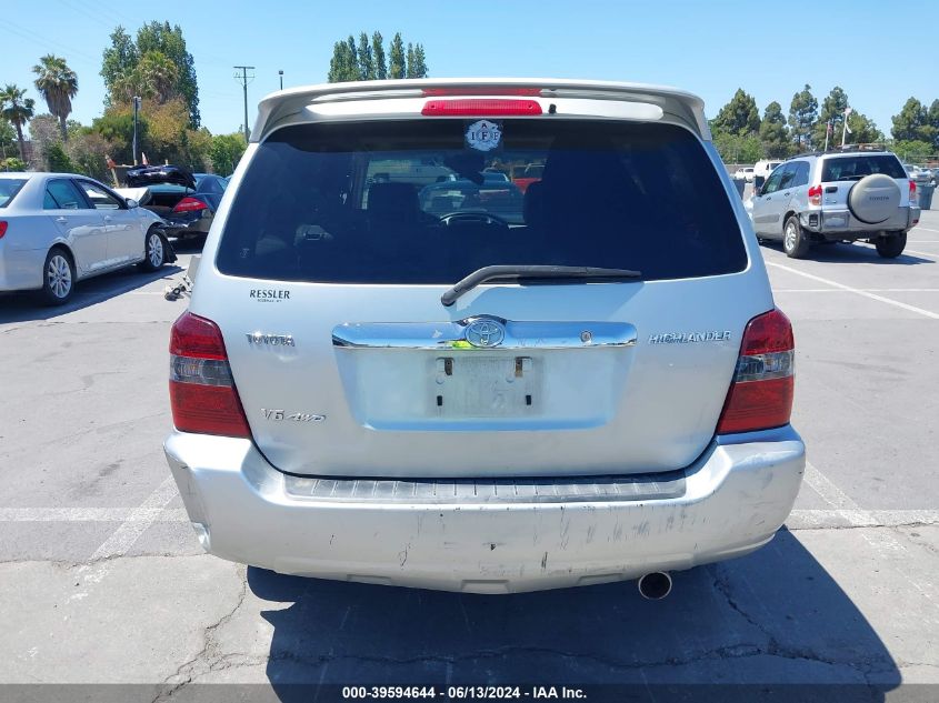 2006 Toyota Highlander Sport V6 VIN: JTEHP21A560179612 Lot: 39594644