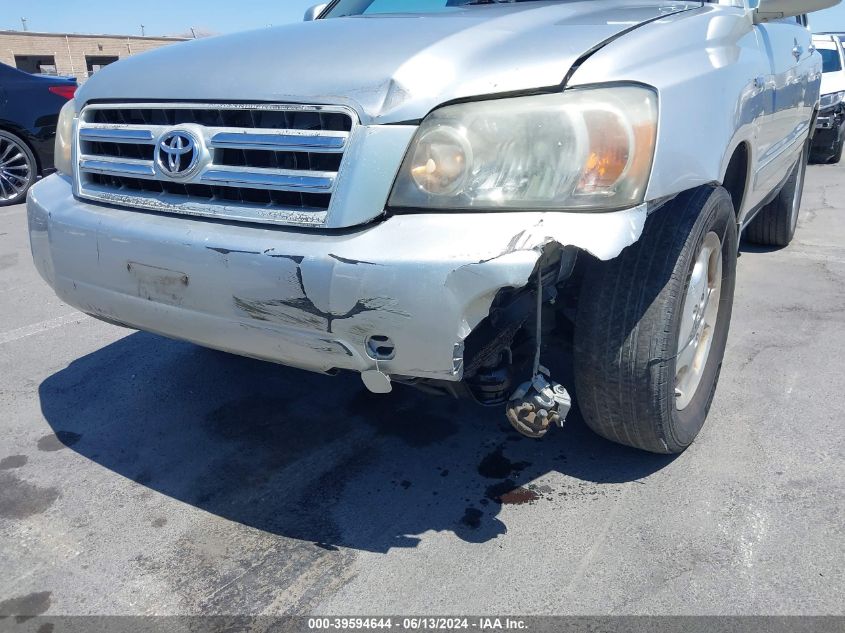 2006 Toyota Highlander Sport V6 VIN: JTEHP21A560179612 Lot: 39594644