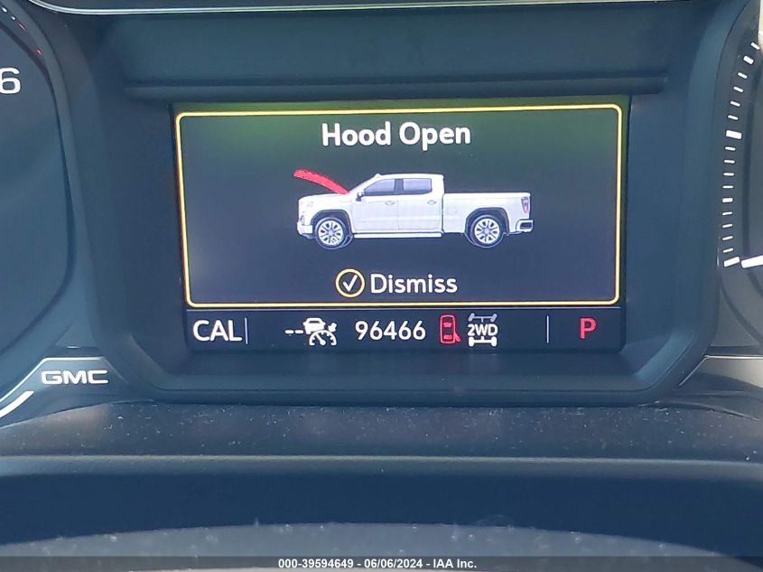 2020 GMC Sierra 1500 4Wd Short Box Slt VIN: 3GTU9DEL8LG106813 Lot: 39594649