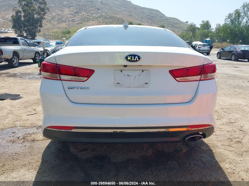 2016 Kia Optima Lx VIN: 5XXGT4L37GG081719 Lot: 39594650