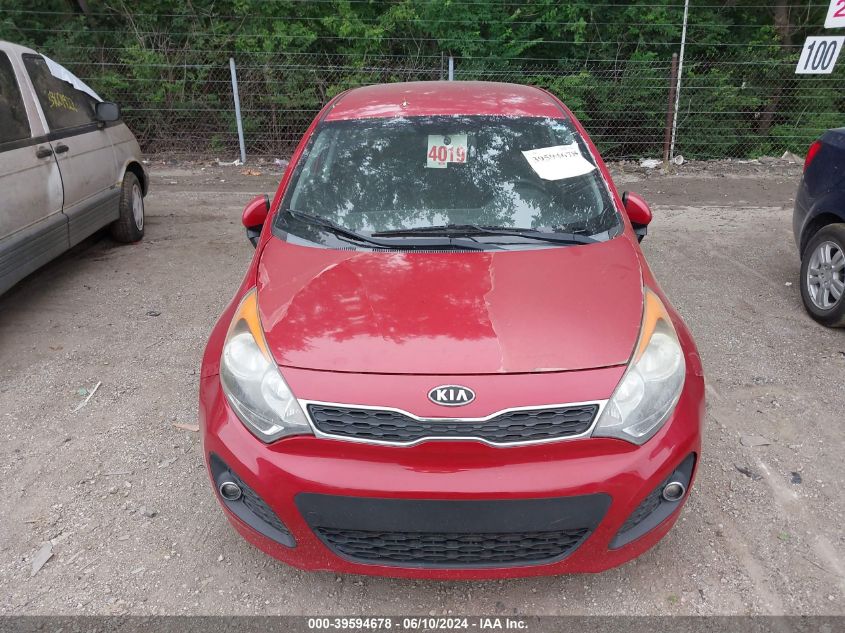 2012 Kia Rio5 Ex VIN: KNADN5A30C6031174 Lot: 39594678