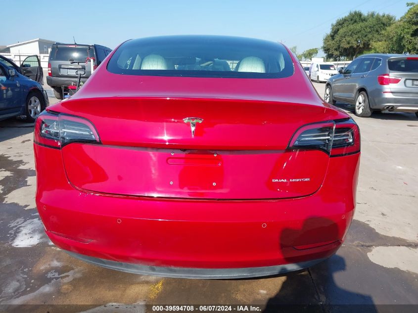 2018 Tesla Model 3 Long Range/Performance VIN: 5YJ3E1EB8JF135146 Lot: 39594708