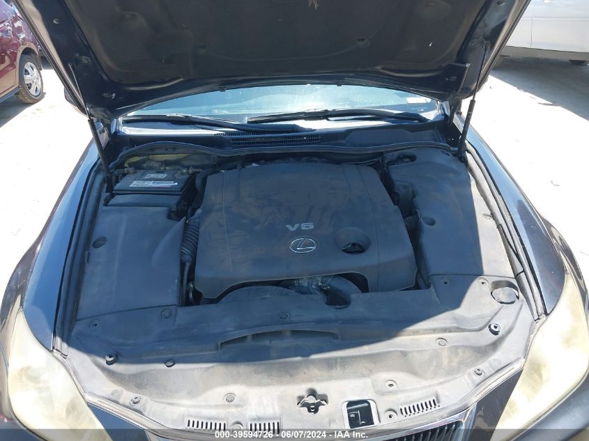 2007 Lexus Is 250 VIN: JTHBK262275050045 Lot: 39594726