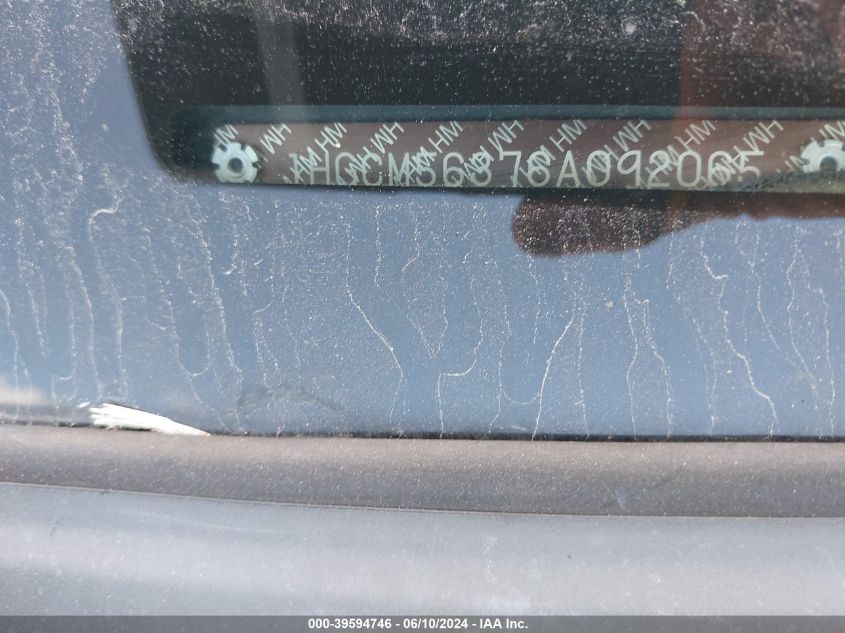 2006 Honda Accord 2.4 Se VIN: 1HGCM56376A092065 Lot: 39594746