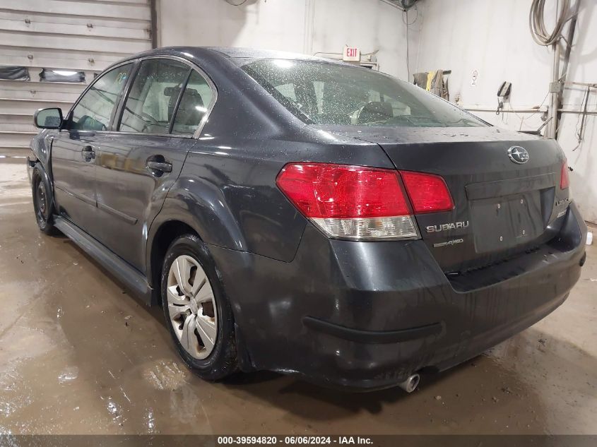 2011 Subaru Legacy 2.5I VIN: 4S3BMBA69B3249815 Lot: 39594820