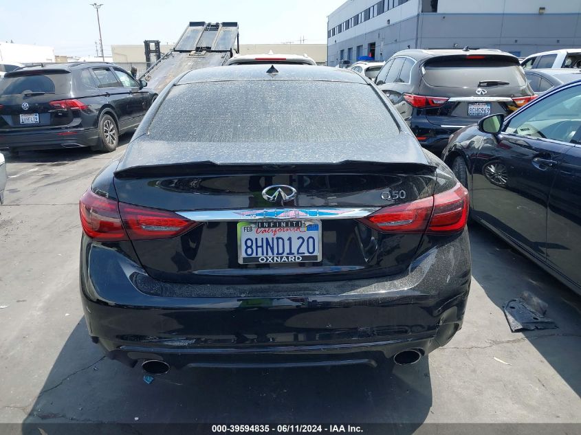 2019 Infiniti Q50 3.0T Luxe VIN: JN1EV7APXKM515274 Lot: 39594835