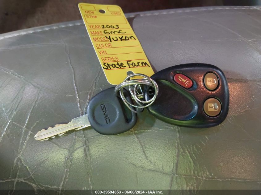 2003 GMC Yukon Xl 1500 Slt VIN: 3GKFK16Z63G328639 Lot: 39594853