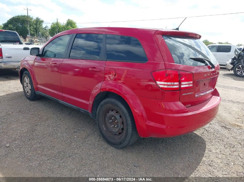 2012 Dodge Journey Se/Avp VIN: 3C4PDCAB5CT391030 Lot: 39594873