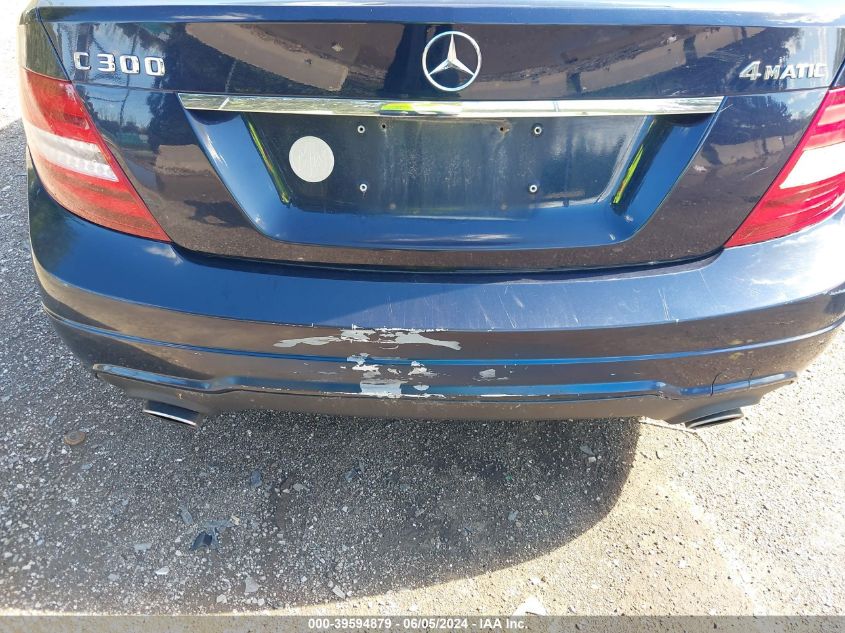 2012 Mercedes-Benz C 300 Luxury 4Matic/Sport 4Matic VIN: WDDGF8BB1CR228265 Lot: 39594879