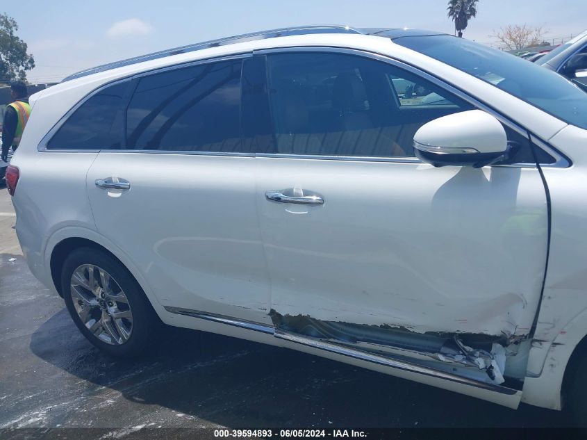 2019 Kia Sorento 3.3L Sxl VIN: 5XYPK4A5XKG530743 Lot: 39594893