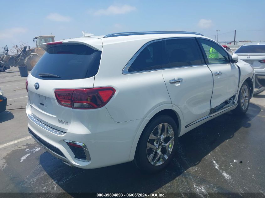 2019 Kia Sorento 3.3L Sxl VIN: 5XYPK4A5XKG530743 Lot: 39594893