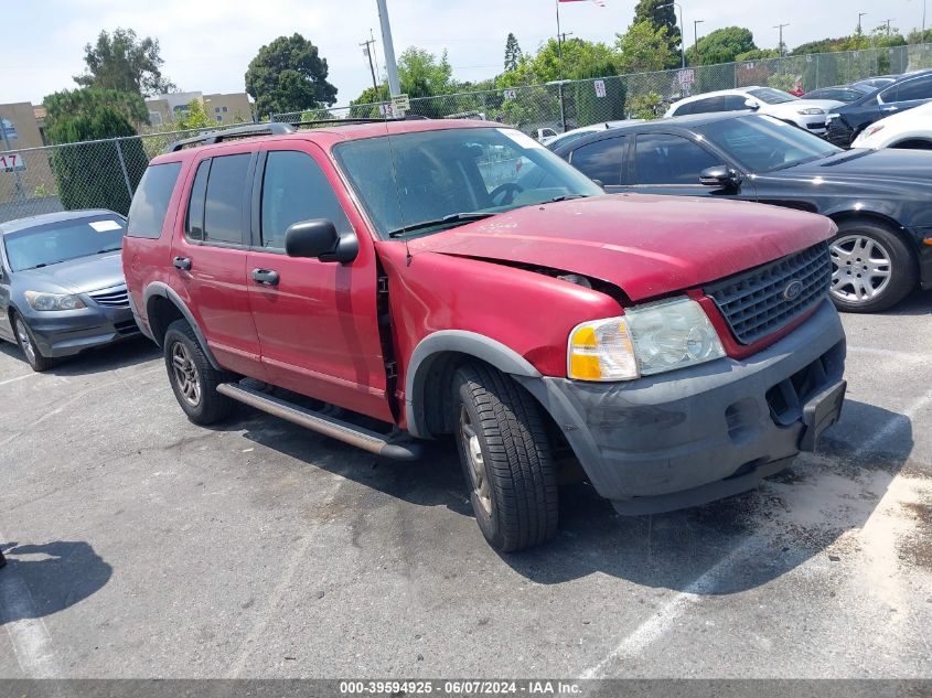 2003 Ford Explorer Xls VIN: 1FMZU62K33ZA09655 Lot: 39594925