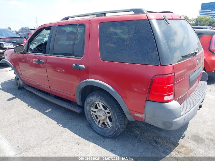 2003 Ford Explorer Xls VIN: 1FMZU62K33ZA09655 Lot: 39594925