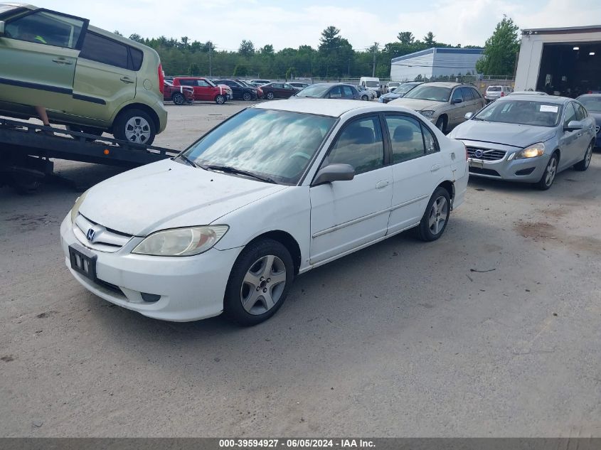 2HGES16515H523489 | 2005 HONDA CIVIC