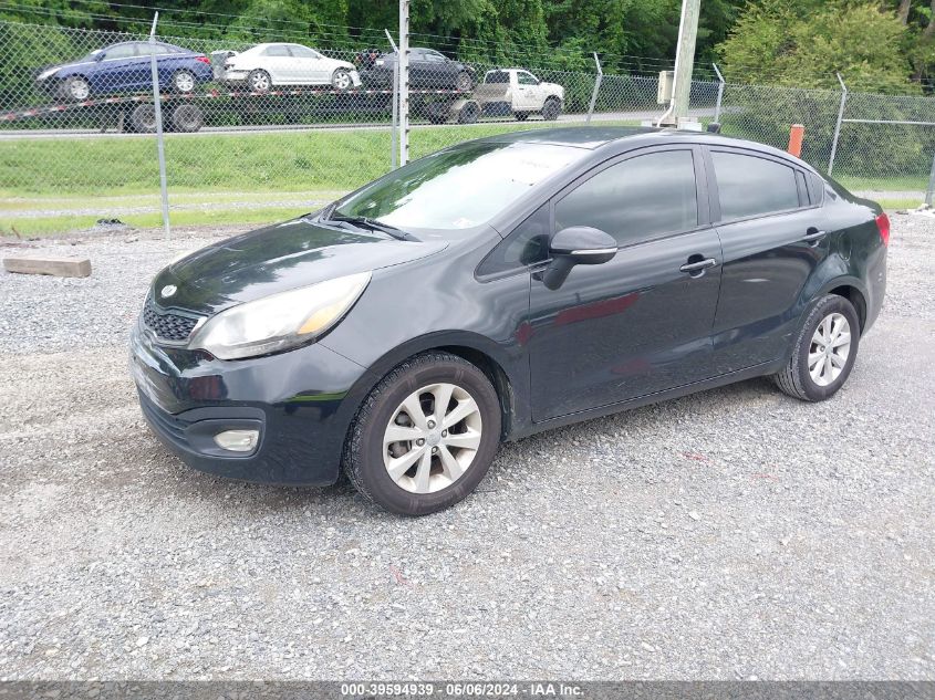 2013 Kia Rio Ex VIN: KNADN4A34D6113338 Lot: 39594939