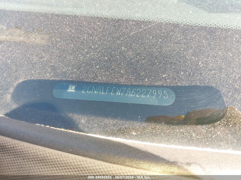 2010 Chevrolet Equinox Ltz VIN: 2CNALFEW7A6227993 Lot: 39594955