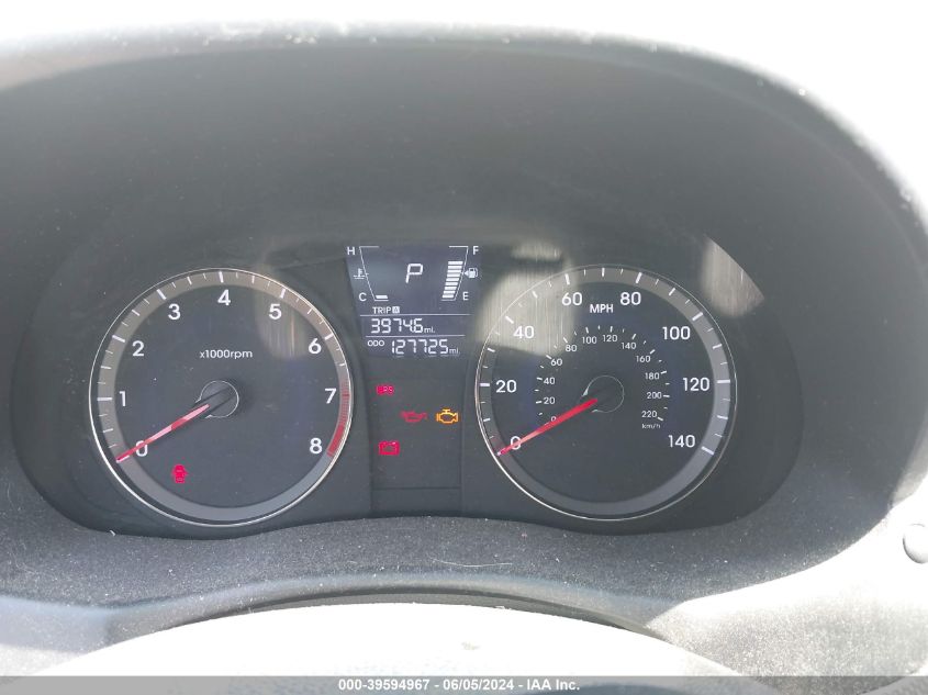 2012 Hyundai Accent Se VIN: KMHCU5AE2CU042977 Lot: 39594967