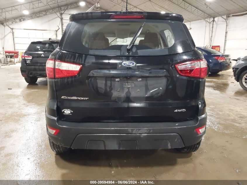 2021 Ford Ecosport S VIN: MAJ6S3FL2MC454560 Lot: 39594984